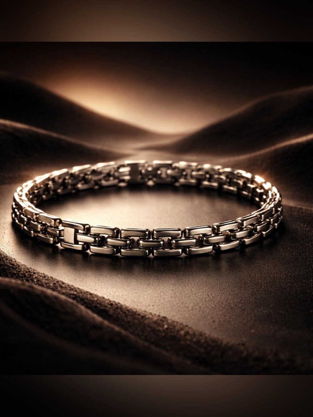 Vintage Silver Tone Napier Panther Link Bracelet
